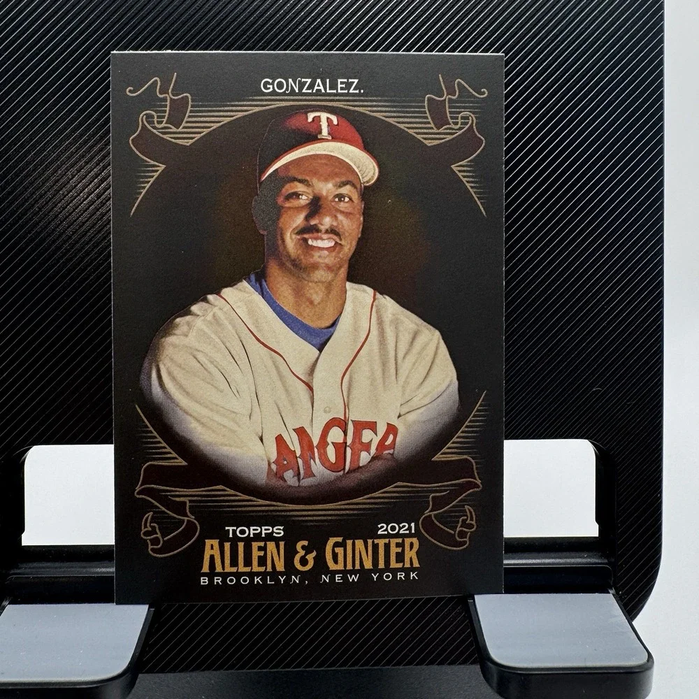 2020 Topps Allen & Ginter #315 Juan Gonzalez + 2021 #162 Black Border Baseball